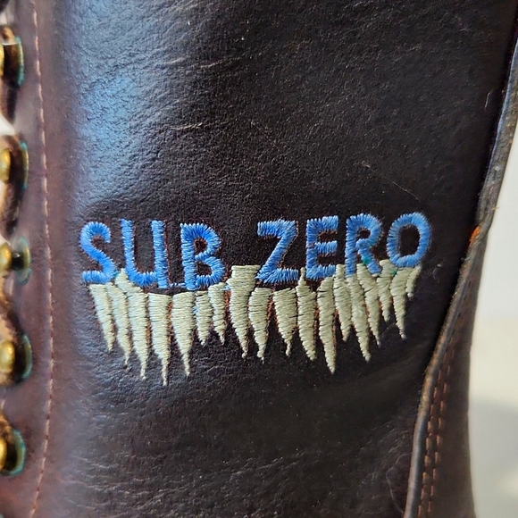 Double-H Sub Zero Insulated Lacer Leather Western Kiltie Vintage Women's 6 EUC - Picture 7 of 15